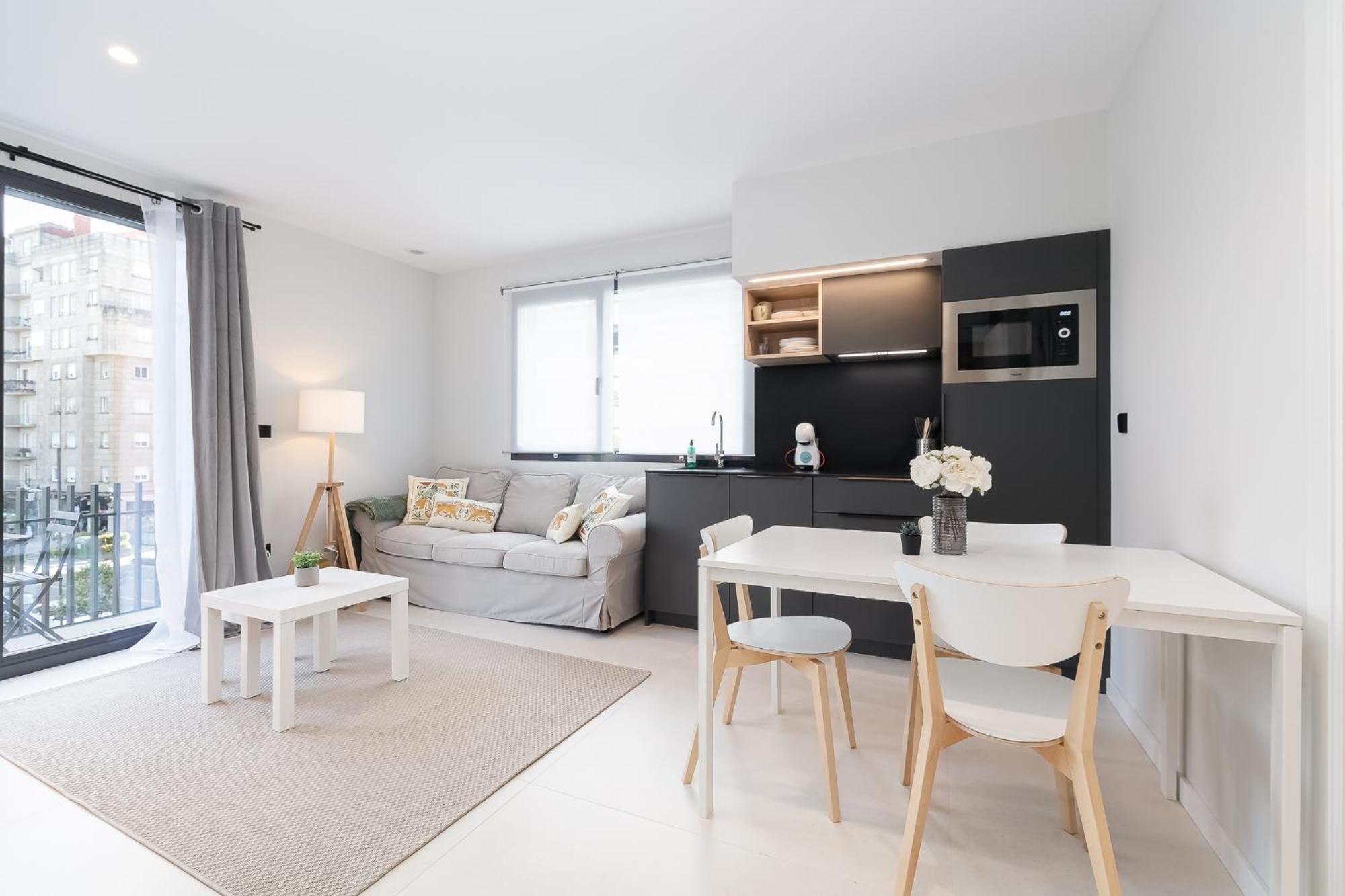 Elegante Y Luminoso En Vigo - Apto 6 By Cabana Rentals المظهر الخارجي الصورة